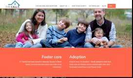 
							         Foster care and adoption – The CALL								  
							    