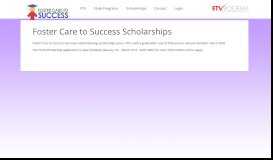 
							         Foster Care to Success Scholarships - ETV								  
							    