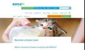 
							         Foster Care with the RSPCA | RSPCA Australia								  
							    
