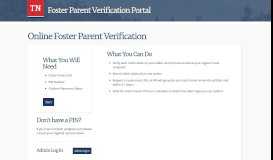 
							         Foster Parent Verification - TN.gov								  
							    