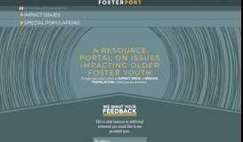 
							         FosterPort | A Resource Portal On Issues Impacting Older Foster Youth								  
							    