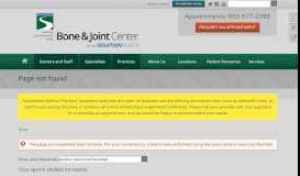
							         Foundation eCare | The Center for Bone and Joint Health								  
							    