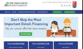 
							         Foundation Finance - Home Improvement Financing								  
							    