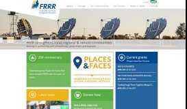 
							         Foundation for Rural & Regional Renewal: FRRR								  
							    