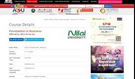 
							         Foundation in Business - Nilai University | Course Details ...								  
							    