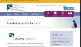 
							         Foundation Medical Partners - Southern New Hampshire Health								  
							    
