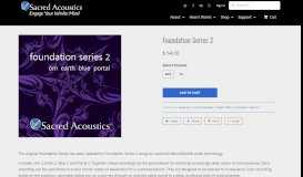 
							         Foundation Series 2 - Sacred Acoustics								  
							    