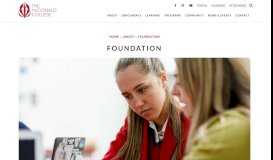 
							         Foundation - The McDonald College								  
							    