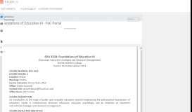 
							         Foundations of Education III - FSC Portal - studylib.net								  
							    