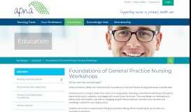 
							         Foundations of General Practice Nursing Workshops								  
							    