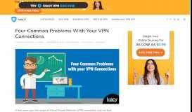 
							         Four Common Problems with your VPN Connections - Ivacy								  
							    