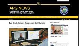 
							         Four Graduate Army Management Staff College - APG News								  
							    