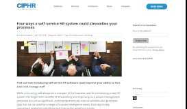 
							         Four ways a self-service HR system could streamline your processes ...								  
							    