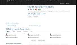 
							         Fourth hospitality Results For Websites Listing - SiteLinks.Info								  
							    