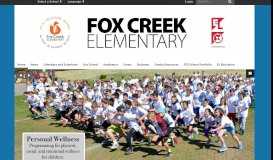 
							         Fox Creek Elementary: Home								  
							    