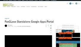 
							         FoxGLove Standalone Google Apps Portal - Lifehacker								  
							    