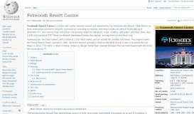 
							         Foxwoods Resort Casino - Wikipedia								  
							    