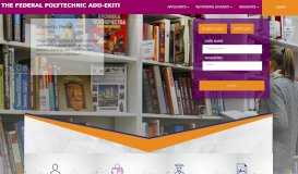 
							         FPA | Student Portal - The Federal Polytechnic, Ado-Ekiti								  
							    