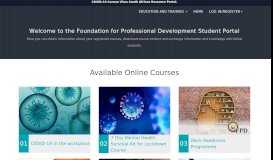 
							         FPD Student Portal								  
							    