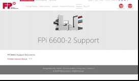 
							         FPi 6600-2 Support | FP Mailing Solutions								  
							    