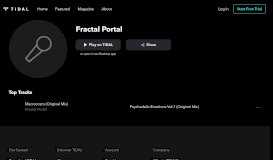 
							         Fractal Portal on TIDAL								  
							    