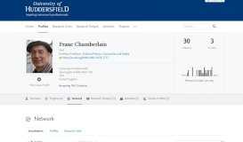 
							         Franc Chamberlain – Network — University of Huddersfield Research ...								  
							    