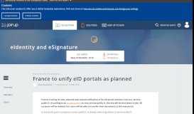 
							         France to unify eID portals a… | Joinup								  
							    