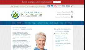 
							         Frances T. Meredith, MD - Carolina Total Wellness								  
							    