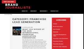 
							         Franchise Lead Generation Archives - Brand Journalists								  
							    