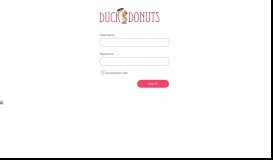 
							         Franchise Login - Duck Donuts								  
							    
