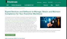 
							         Franchise Owners and Operators | Checkmate Payroll								  
							    