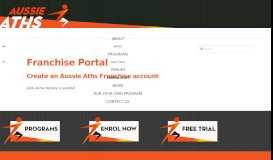 
							         Franchise Portal | Aussie Aths								  
							    