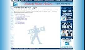 
							         Franchisee Portal Login - Mr Window® Cleaning								  
							    