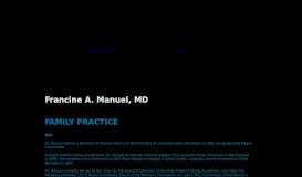 
							         FRANCINE MANUEL, MD - Hamilton Medical Group								  
							    