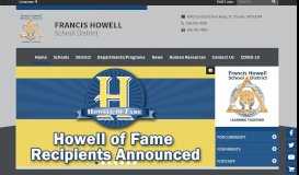 
							         Francis Howell School District: Home								  
							    