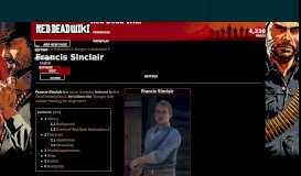 
							         Francis Sinclair | Red Dead Wiki | FANDOM powered by Wikia								  
							    