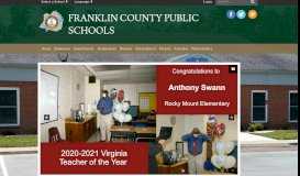 
							         Franklin County Public Schools: Home								  
							    