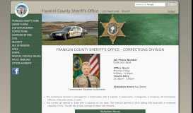 
							         Franklin County Sheriff - Corrections								  
							    