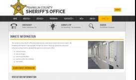 
							         Franklin County Sheriff - Inmate Information								  
							    