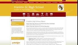 
							         Franklin High / Homepage - St. Mary Parish Schools								  
							    