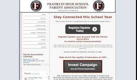 
							         Franklin High School Parent Association - Williamson County, TN ...								  
							    