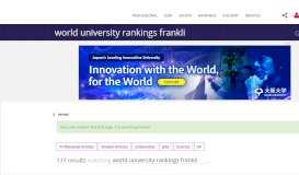 
							         Franklin & Marshall College World University Rankings | THE								  
							    
