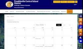 
							         Franklinville Central School District / Calendar								  
							    