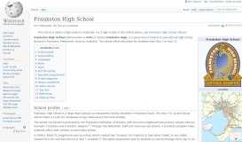 
							         Frankston High School - Wikipedia								  
							    