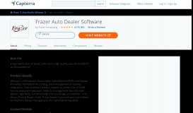 
							         Frazer Auto Dealer Software Reviews and Pricing - 2020								  
							    