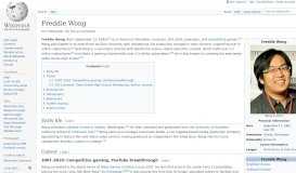 
							         Freddie Wong - Wikipedia								  
							    