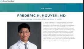 
							         Frederic N. Nguyen, M. - Texas Neurology								  
							    