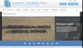 
							         Frederick H. Tuttle Middle School (6-8) / Homepage								  
							    