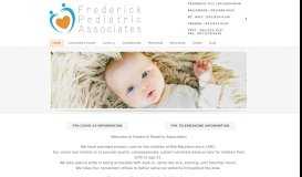 
							         Frederick Pediatric Associates								  
							    