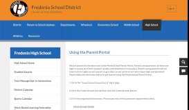 
							         Fredonia High School / Using The Parent Portal								  
							    